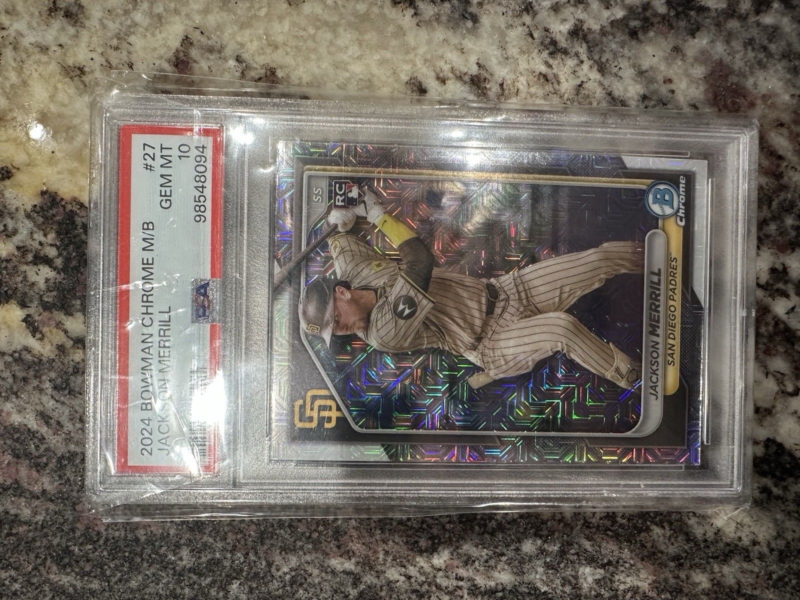 2024 Bowman Chrome Mega Box #27 Jackson Merrill PSA 10