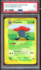 PSA 7 Vileplume 31/165 Reverse Foil Expeditio...