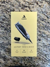 Andis inLiner T-Blade Trimmer & Full Size Shaver Head 11-Piece Kit - Made In USA