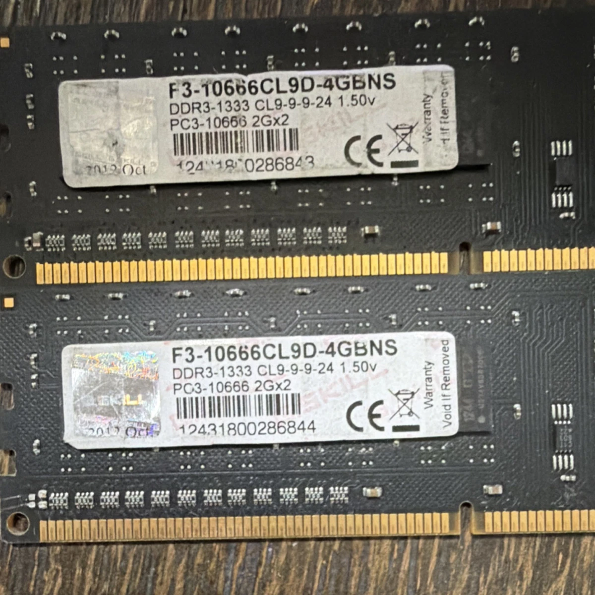 G. SKILL PC3-10666 (DDR3-1333) 2 GB Computer Memory (RAM) for sale