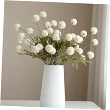 Artificial Flowers for Vases 20.5 Inch 10 Stems，Silk Dried Fake Mums White