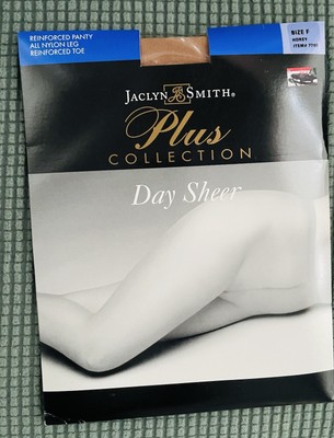 Jaclyn Smith Collection Day Sheer Pantyhose Reinforced Panty Honey Size F