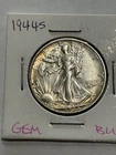 1944-S WALKING LIBERTY HALF DOLLAR Typical Strike/Great Luster CHOICE BU+ #17D48