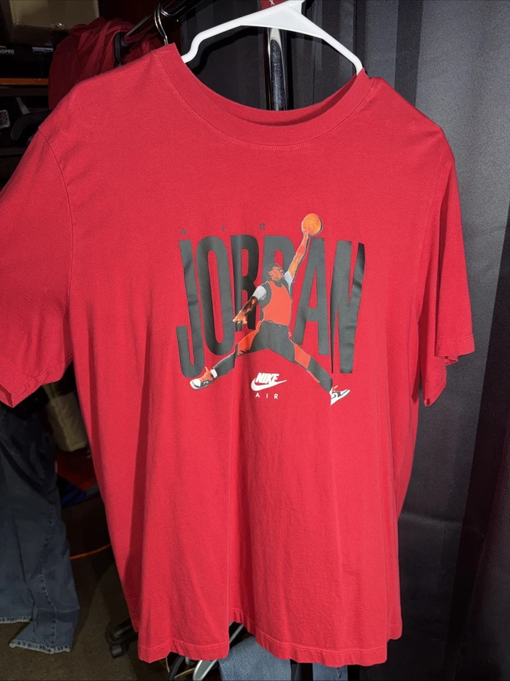 Air Jordan Jumpman цветной футболка белый короткий рукав ворота мужской размер XL - Изображение 2 из 4