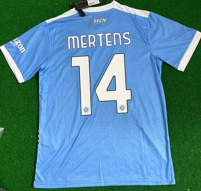 Mertens 14 Napoli Jersey 2021 2022 Size M Retro Football Third SS