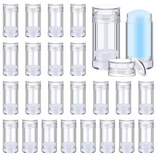 Empty Deodorant Containers, 25 Pcs Twist Up Filling Stick Refillable Plastic ...