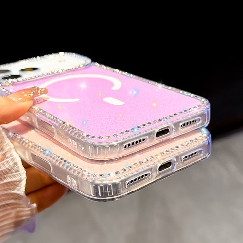Glitter Case For iPhone 17 Pro Max 16 15 14 13 Magnetic Clear Shockproof Cover - Picture 11 of 18