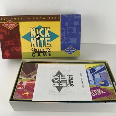 1996 Nick At Nite Classic TV Trivia Board Game By Cardinal 2-4 Players Vintage
