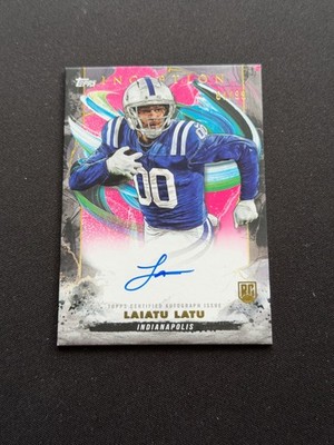2024 Topps Inception Rookie Auto Magenta 64/99 Laiatu Latu #RA-LL Auto