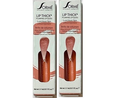 Sormé Lip Thick Plumping Lip Gloss, 1012 Blinking. Lot Of 2