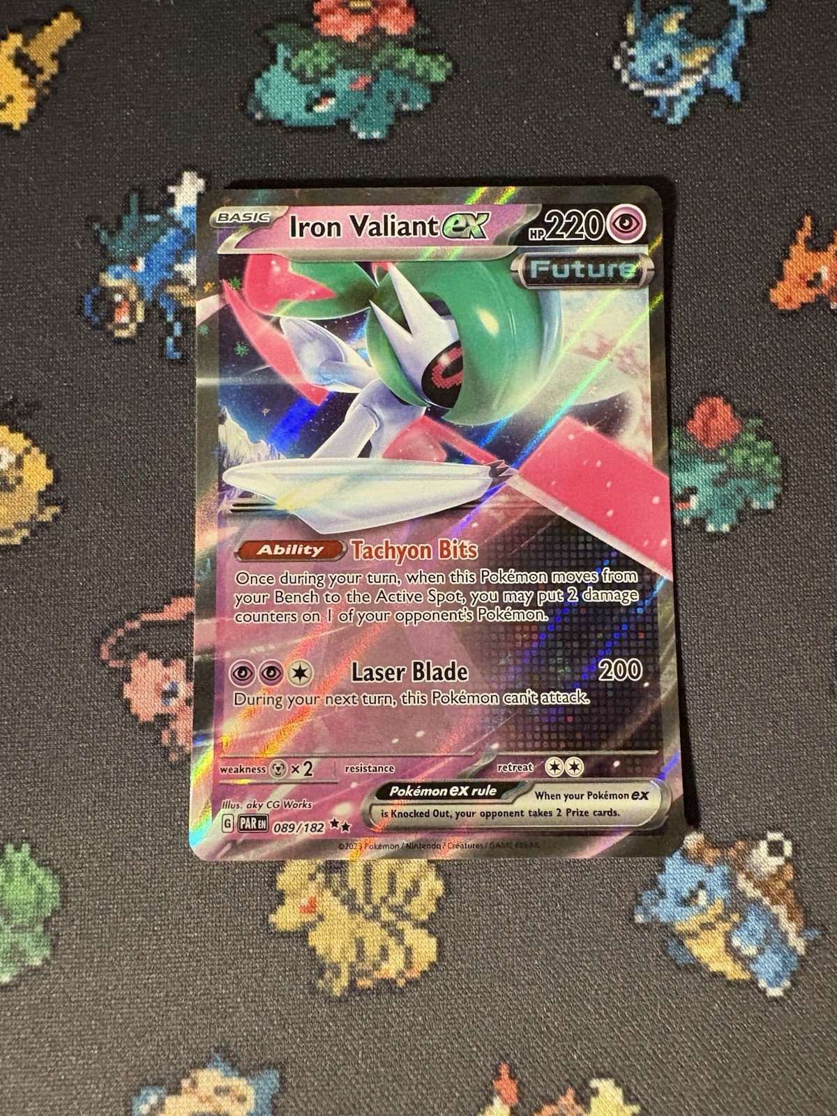 Pokémon Cards Iron Valiant ex 089/182 Ultra Rare Paradox Rift - (NM)