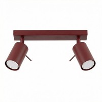 Deckenstrahler Stahl Flexibel GU10 2-Flammig L:30 Cm Deckenspot Schlafzimmer
