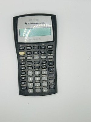 Texas Instruments TI BA II 2 Plus Business Analyst Financial Calculator Working