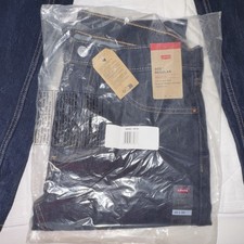 Levi's Regular Fit Men's Jeans Dark Blue Denim 505 Series 2 Pairs