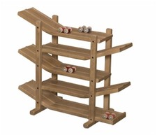 Wooden Car Roller Double Racetrack Amish-made