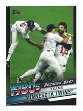 2020 Topps Decades' Best Series 2 Black Minnesota Twins #d 170/299
