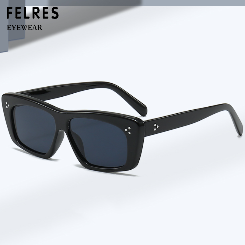 Women Cat Eye Sunglasses Outdoor Driving Party Thick Frame Shade Glasses UV400-image