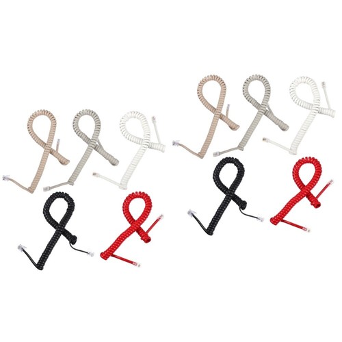 2 Pack Kurven -Mobilteillinie Telefonkabel Festnetz Universelles