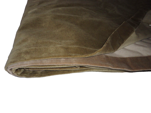 POTTERY BARN VELVET GREEN MOSS (2) HUGE HEAVY BLACKOUT PANELS CURTAINS 96X96 - Picture 9 of 19
