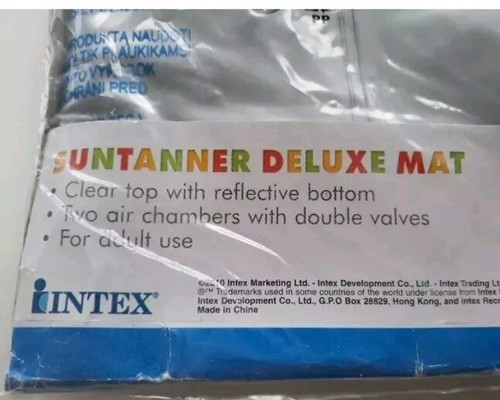 Intex The Wet Set Inflatable Pool Float 72" x 30" Sun-Tanner Deluxe Mat - Picture 5 of 6