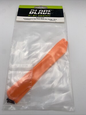 Blade 130X Orange Hi-Performance Main Rotor Blade Set BLH3716OR