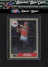 2022 Topps Clearly Authentic 87TBA-JW Jesse Winker 1987 Topps Baseball Auto
