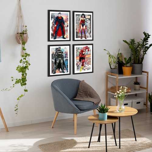 COMPRA 2 OBTÉN 2 GRATIS - Pósters de personajes de cómics de superhéroes - Decoración de dormitorio para niños - Imagen 3 de 32