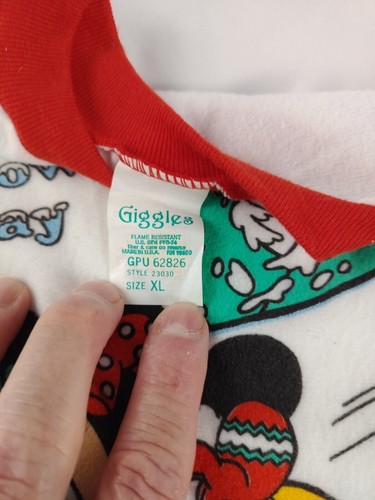 Disney Baby Mickey And Baby Minnie First Snow Day Nightgown Girls Size XL - Picture 5 of 9