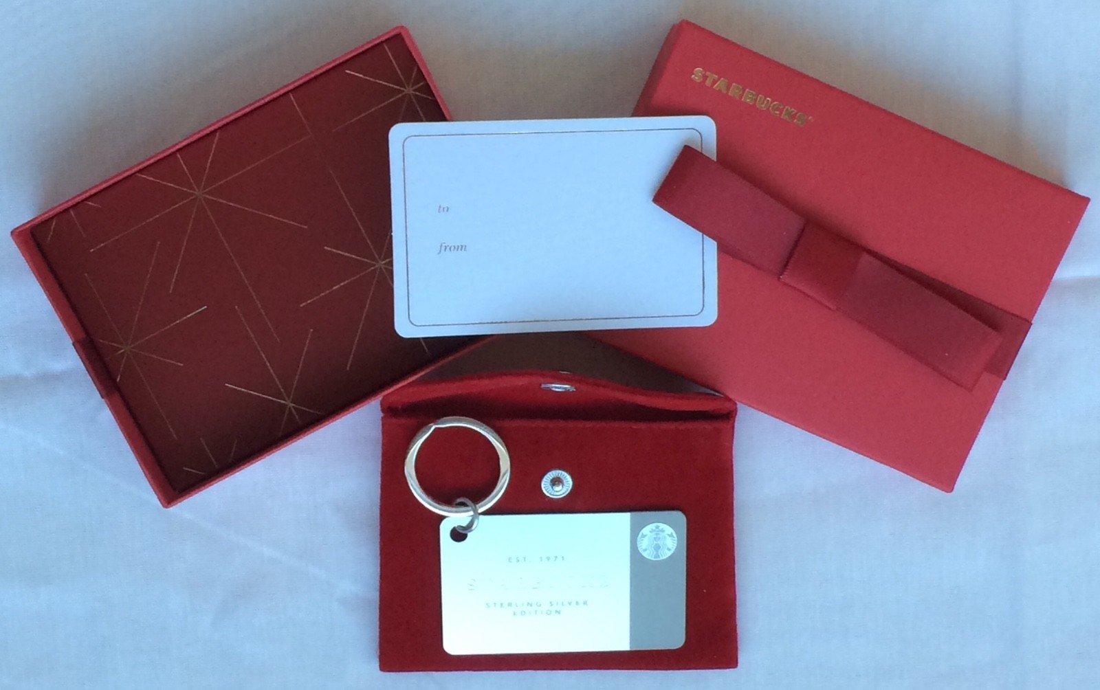 Starbucks 2014 Limited Edition Sterling Silver Gift Card w/ Box & $50  Balance | eBay