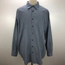 Perry Ellis XLT Multicolor Geometric Button-Up Long Sleeve Casual Men's Shirt