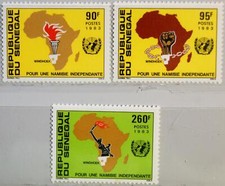 Senegal 1983 798-00 Namibia Day Namibia Day Feckel Map Africa Map UN UNO MNH