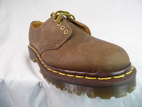 DR MARTENS UK 3 Brown oil Gaucho Crazy horse 4 EYE OXFORDS 1561 MIE DISPLAY  | eBay