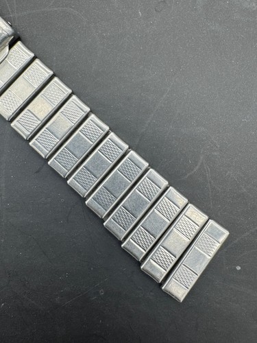 Vintage Gay Freres GF Edelstahl 1972 Uhrenarmband sehr selten ohne Endglieder - Bild 3 von 10
