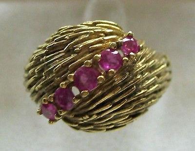 * Ruby ring ring with ruby rubies in 585 gold fin… - image 2