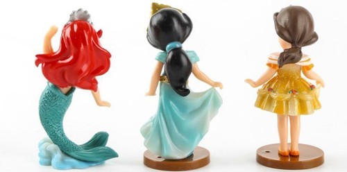Disney Princess 6 Piece Figure Set Lot Cake Toppers Decoration Ariel Rapunzel A7 - Foto 4 di 4