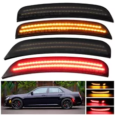 Sequential LED Side Marker Light Front Rear Lamp For 2015-2023 Chrysler 300 300C