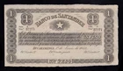 F.C. COLOMBIA, BANK OF SANTANDER, 1 PESO 1873, S/C- ( AUNC ) , P.S831 .