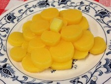 Artificial Vegetables Fake Faux Food  SLICED CARROTS + BUTTER Display  PROP