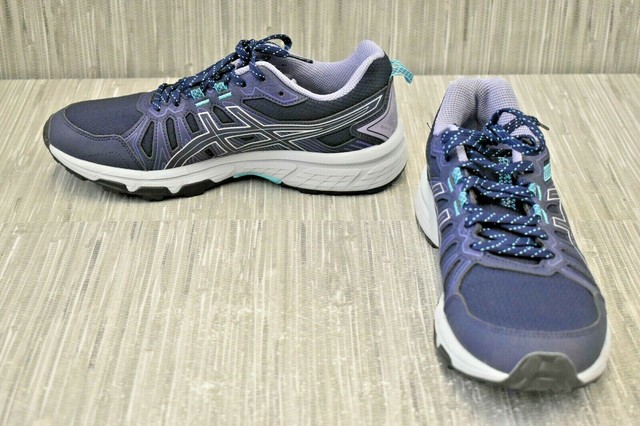 ASICS Gel-venture 7 Black Grey Pink Orange Running Shoes Womens Size 9 Wide EUC for sale online 