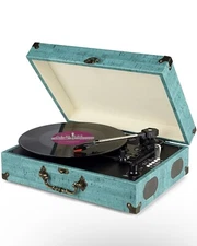 Vinal Turntable with Built-in Bluetooth Reciever Vinyl and mp3 speaker 