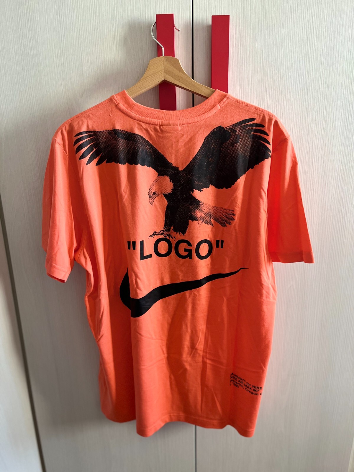 OFF WHITE X NIKE Nike x Off White NRG A6 Tee Maglietta Taglia XL Come Nuova color Wild Mango