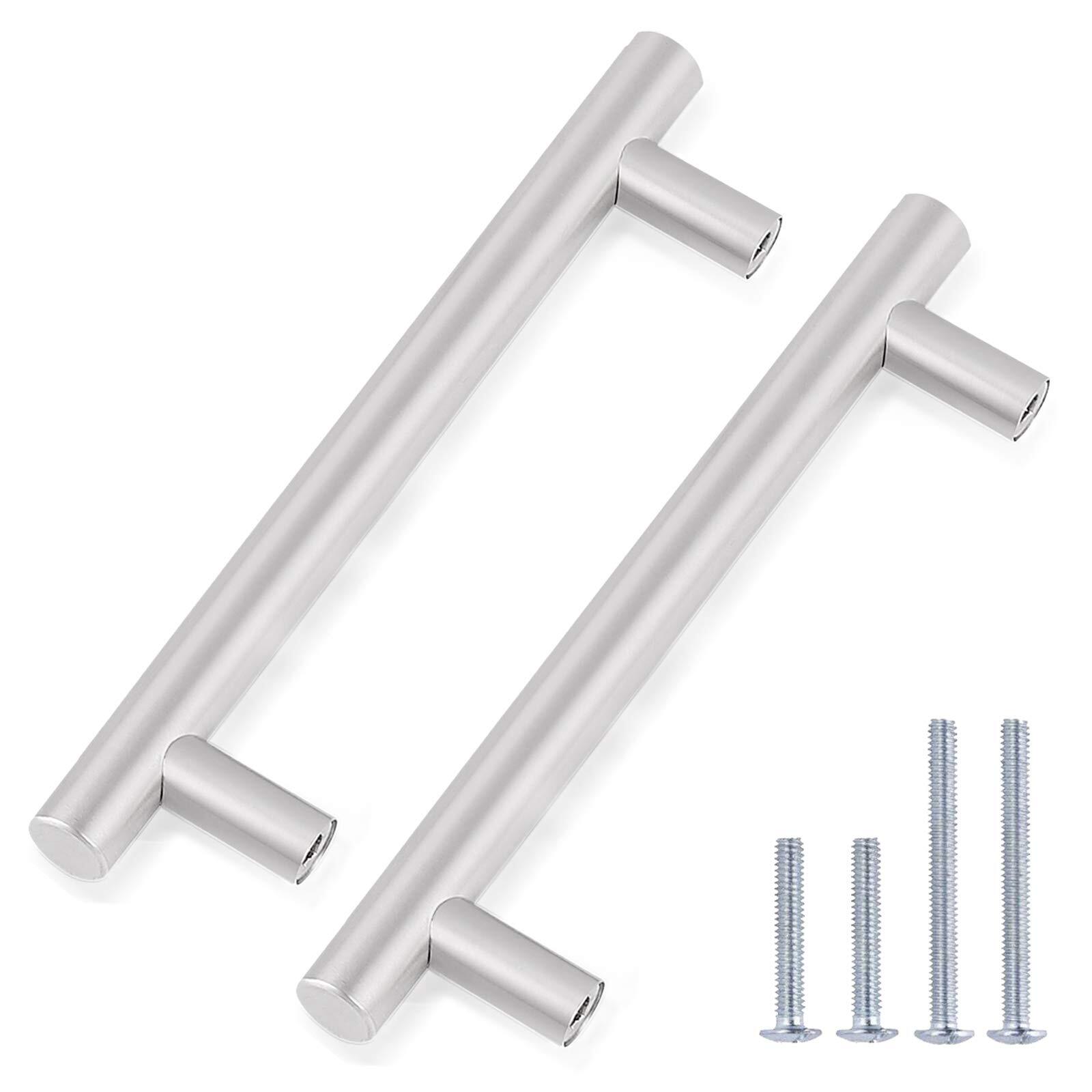 Gobrico Kitchen Cabinet Pulls Satin Nickel Stainless Steel Dresser Drawer Handle