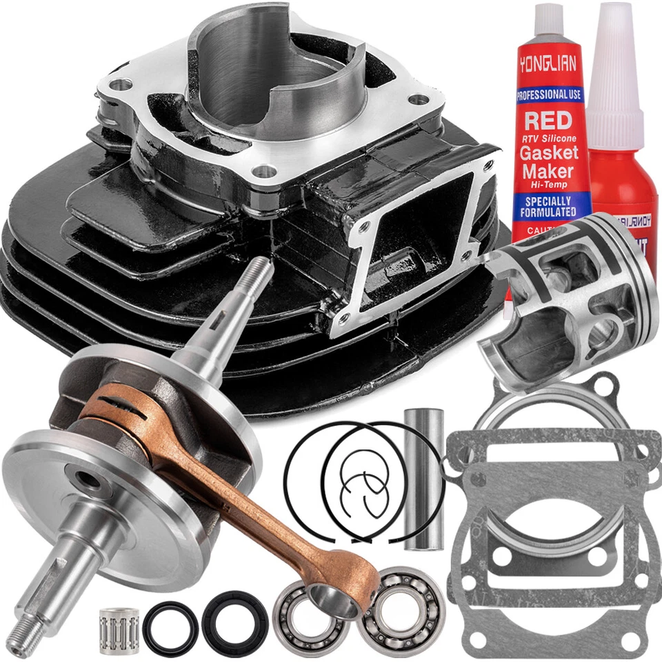 For Yamaha Blaster 200 Piston Cylinder Crank Shaft Rebuild Gasket Seal Kit 66mm - Image 3 of 4