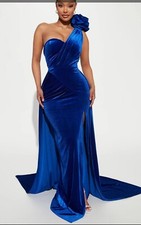 Velvet Evening Gown Dress Women Party Club Formal Long Maxi Dresses