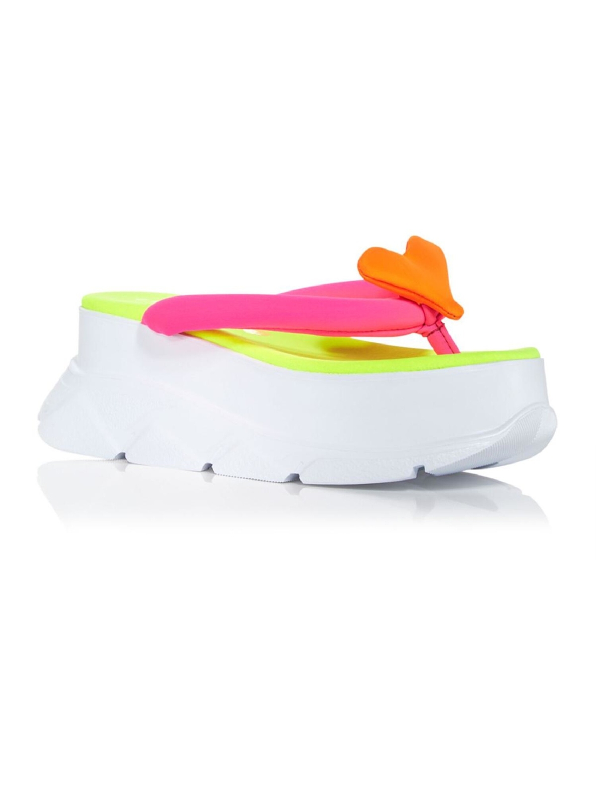 Женские оранжевые босоножки JOSHUAS на платформе с открытым носком и танкетке на танкетке без застежки 39