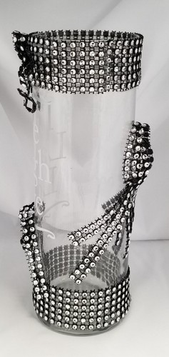 CBH Bling Bling Centerpiece Handmade 10 inch Glass Vases SHIPPED IN US ONLY NEW - Picture 2 of 12