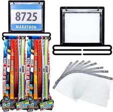 Race Medal Display Wall Mounted Medal Hanger Running Bib and Medal Holder Hangin