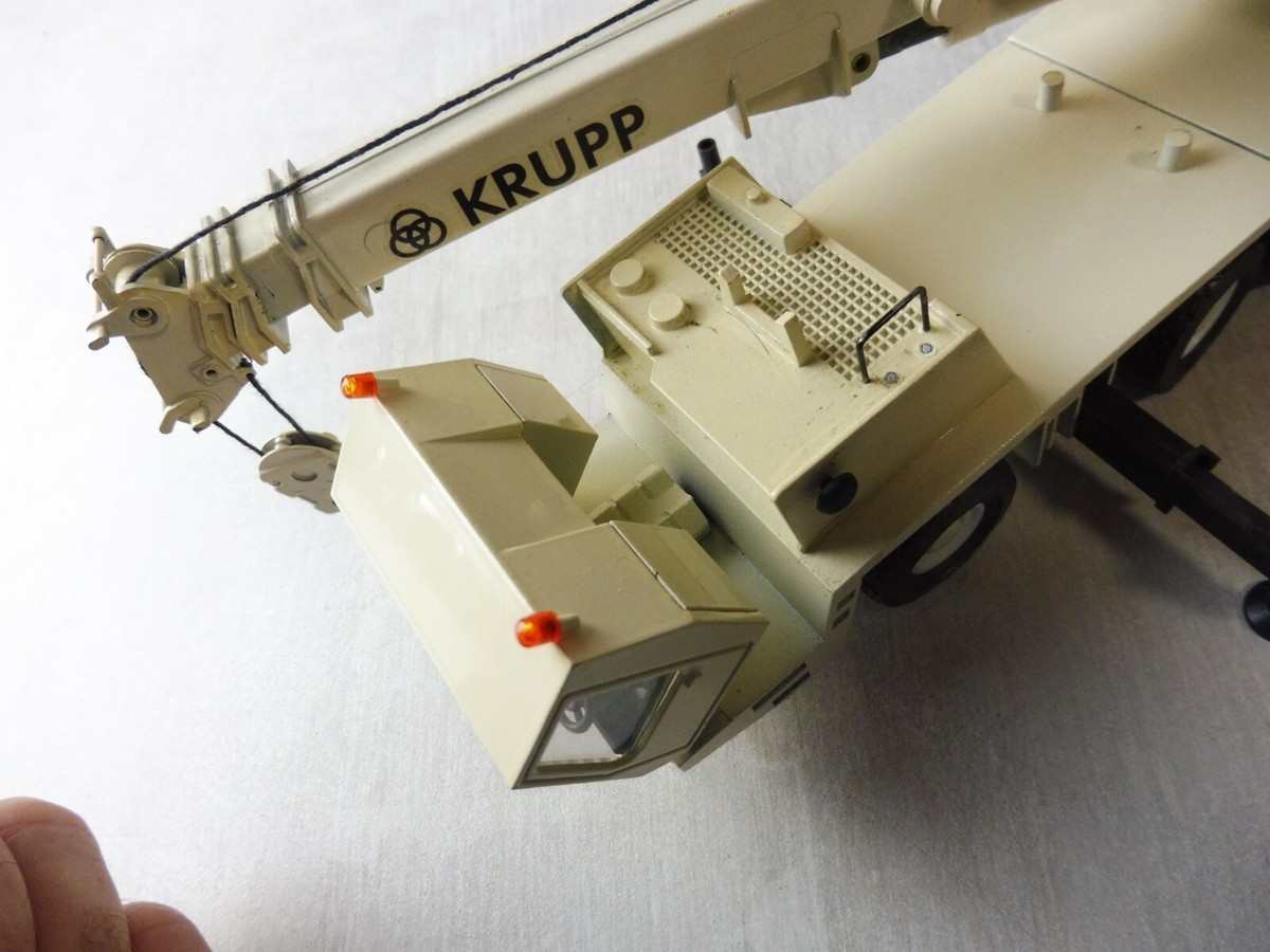 Old telescopic hydraulic crane, Krupp 250 GMT, Koch, Conrad White/Black White/Black Plastic - Sold