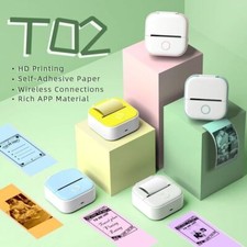 Phomemo T02 Mini Pocket Thermal Printer Wireless Bluetooth Photo Sticker Printer