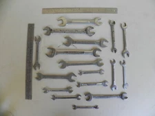 Vintage LOT of 17  Open End Wrenchs - ALL USA  Various Sizes